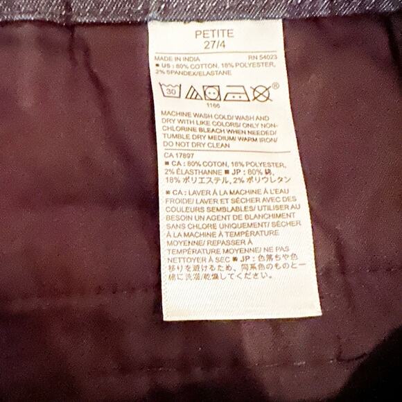 Banana Republic Shorts Blue Chambray Size 27 4 Petite 4P Button Sailor NWT - Picture 12 of 14